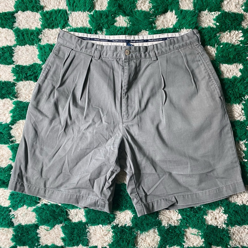 Vintage Polo Ralph Lauren Double Pleat Shorts | Light Green